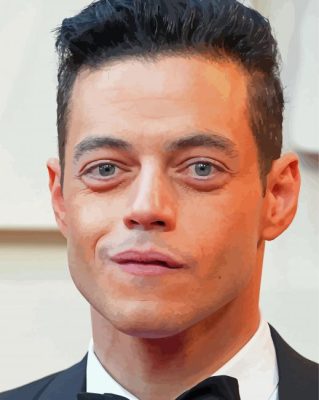 Actor Rami Malek Paint By Numbers