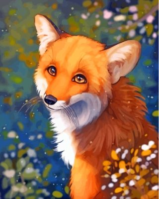 Adorable Fox Paint By Numbers