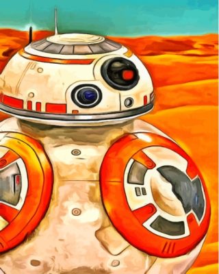 Aesthetic BB 8 Paint By Numbers