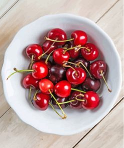 Aesthetic Bowl Of Cherries Paint By Numbers