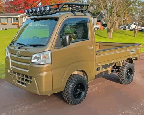 Aesthetic Daihatsu Hijet Paint By Numbers