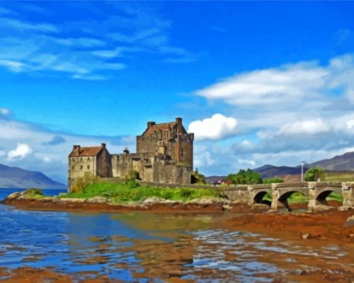 Aesthetic Eilean Donan Paint By Numbers