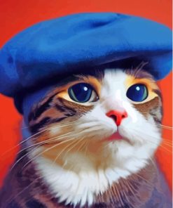 Aesthetic French Cat Paint By Numbers
