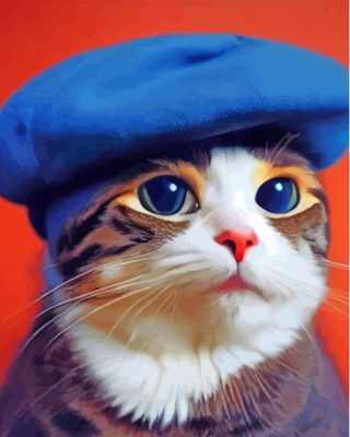 Aesthetic French Cat Paint By Numbers