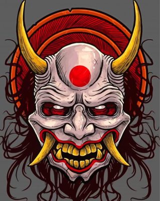 Aesthetic Japanese Oni Paint By Numbers