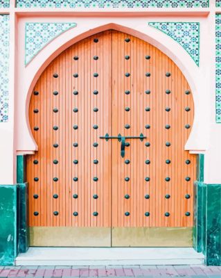 Aesthetic Moroccan Doorway Paint By Numbers