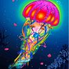 Aesthetic Neon Jellyfish Paint By Numbers