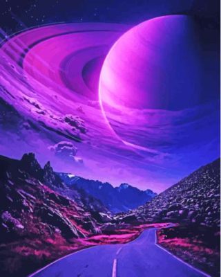 Aesthetic Planet Road Paint By Numbers