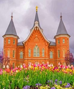 Aesthetic Provo City Center Temple Paint By Numbers
