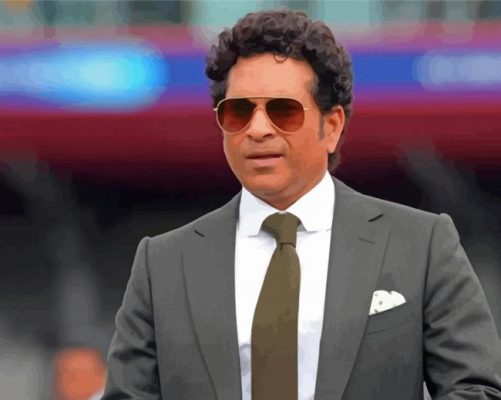 Aesthetic Sachin Tendulkar Paint By Numbers