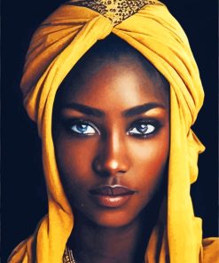 Aesthetic African Lady Paint By Numbers