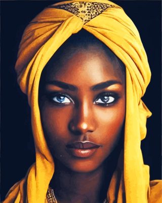 Aesthetic African Lady Paint By Numbers