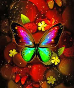 Aesthetic Colorful Butterfly Paint By Numbers