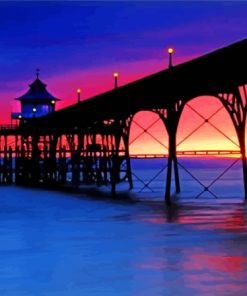Aesthetic Clevedon Pier Paint By Numbers