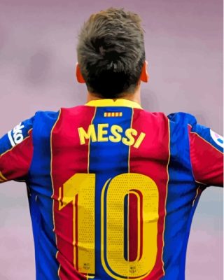 Aesthetic Messi Barcelona Paint By Numbers