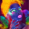 Aesthetic Neon Lady Paint By Numbers