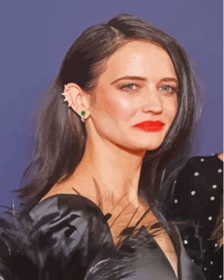 American Actress Eva Green Paint By Numbers