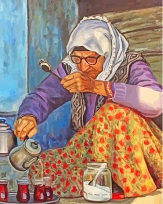 Arabic Grandma Paint By Numbers