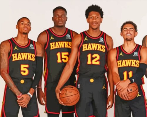 Atlanta Hawks Players Paint By Numbers