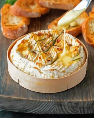 Baked Camembert Paint By Numbers