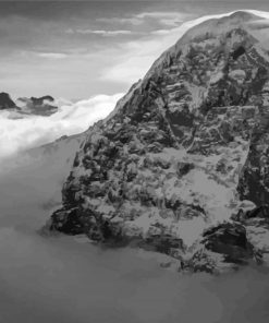 Black And White Eiger Paint By Numbers