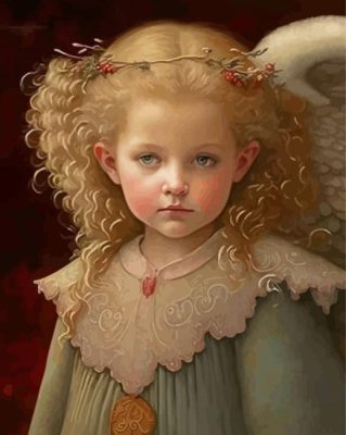 Blond Angel Girl Paint By Numbers