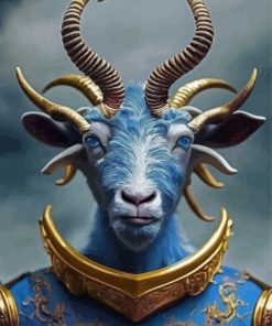 Blue Goat Paint By Numbers