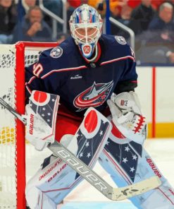 Blue Jackets Elvis Merzļikins Paint By Numbers