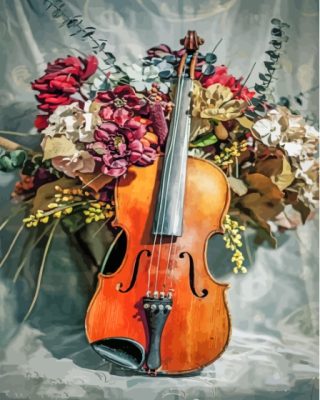 Bouquet And Violin Paint By Numbers