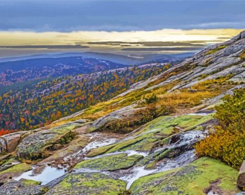 Cadillac Mountain Paint By Numbers