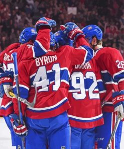 Canadien Montreal Ice Hockey Players Paint By Numbers