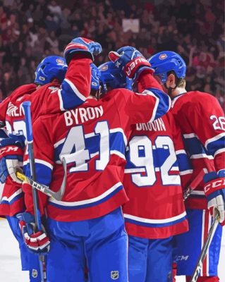 Canadien Montreal Ice Hockey Players Paint By Numbers