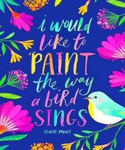Claude Monet Quote Art Paint By Numbers