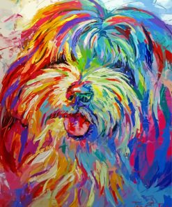 Colorful Lhasa Apso Paint By Numbers