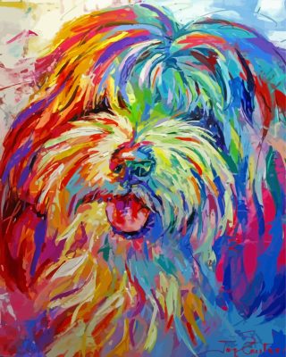 Colorful Lhasa Apso Paint By Numbers