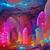 Colorful Crystal Cave Paint By Numbers
