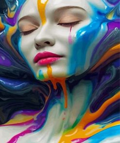 Colorful Lady Paint By Numbers
