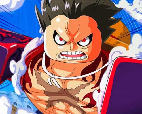 Cool Luffy Gear 4 One Piece Paint By Numbers