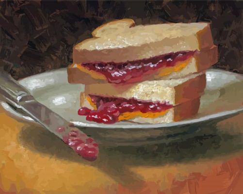 Cool Peanut Butter And Jelly Paint By Numbers