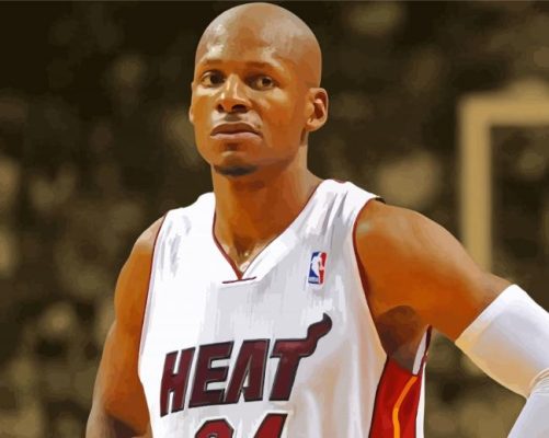 Cool Ray Allen Basketballer Paint By Numbers