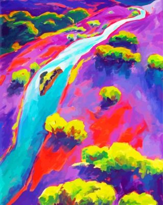 Cool Colorful River Paint By Numbers