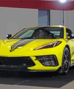 Corvette Yellow Car Paint By Numbers