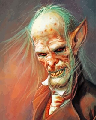 Creepy Vampire Paint By Numbers