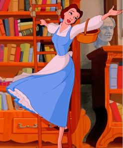 Disney Girl Blue Dress Paint By Numbers