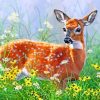 Flower Deer Paint By Numbers