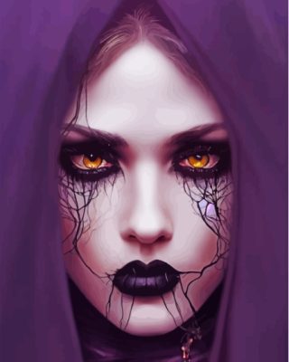 Gothic Lady Paint By Numbers