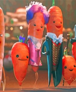 Kevin The Carrot Family Paint By Numbers