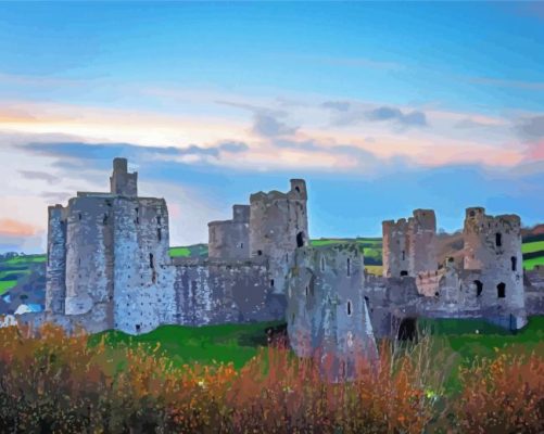 Kidwelly Castle Building Paint By Numbers