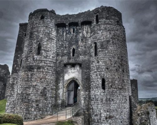 Kidwelly Castle Paint By Numbers