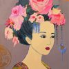 Lady With Flower Hair Paint By Numbers